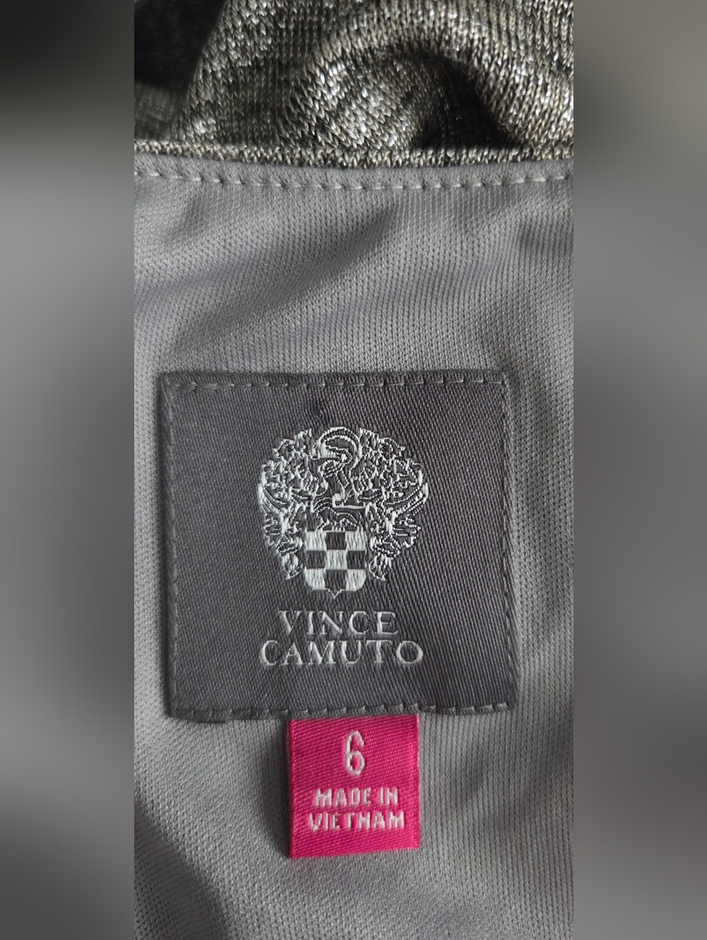 Vince Camuto Metallic Cowl-Neck Dress Size 6. Like New. See Description. - Picture 12 of 12